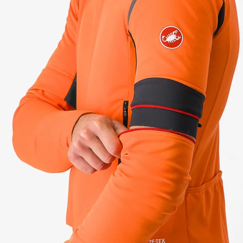Castelli PERFETTO RoS Convertible Jacket-Orange - immagine 4