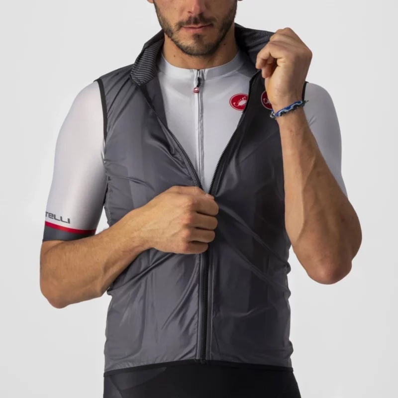 ANTIVENTO CASTELLI ARIA VEST DARK GRAY - immagine 5