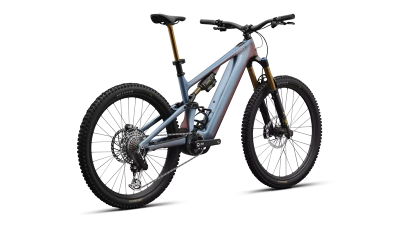 SPECIALIZED E-MTB TURBO LEVO 4 S-WORKS - Colore Glacial Blue Metallic - immagine 3